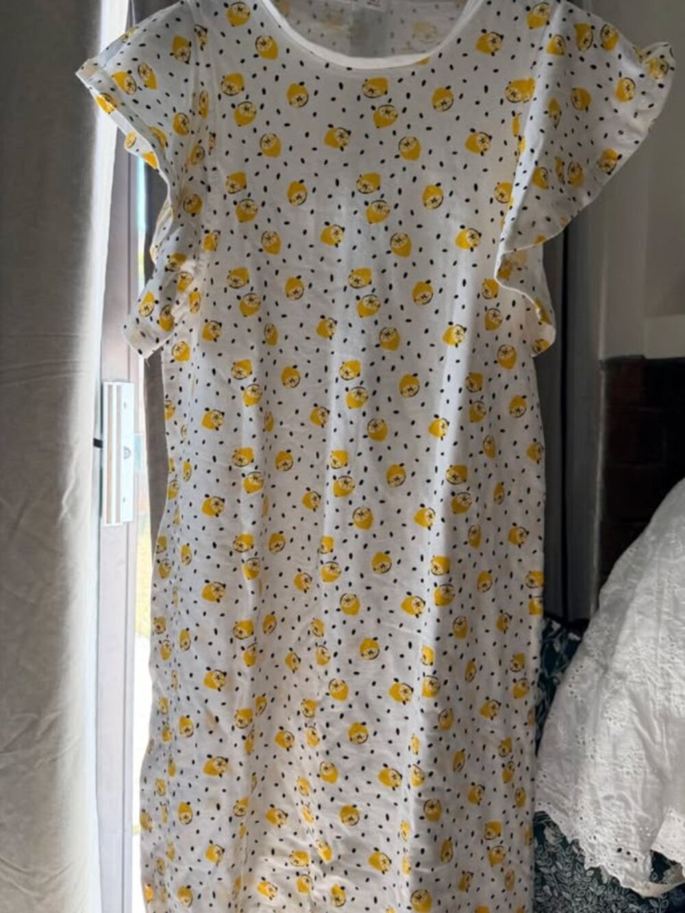 Mango lemon dress (XS-S/used once)